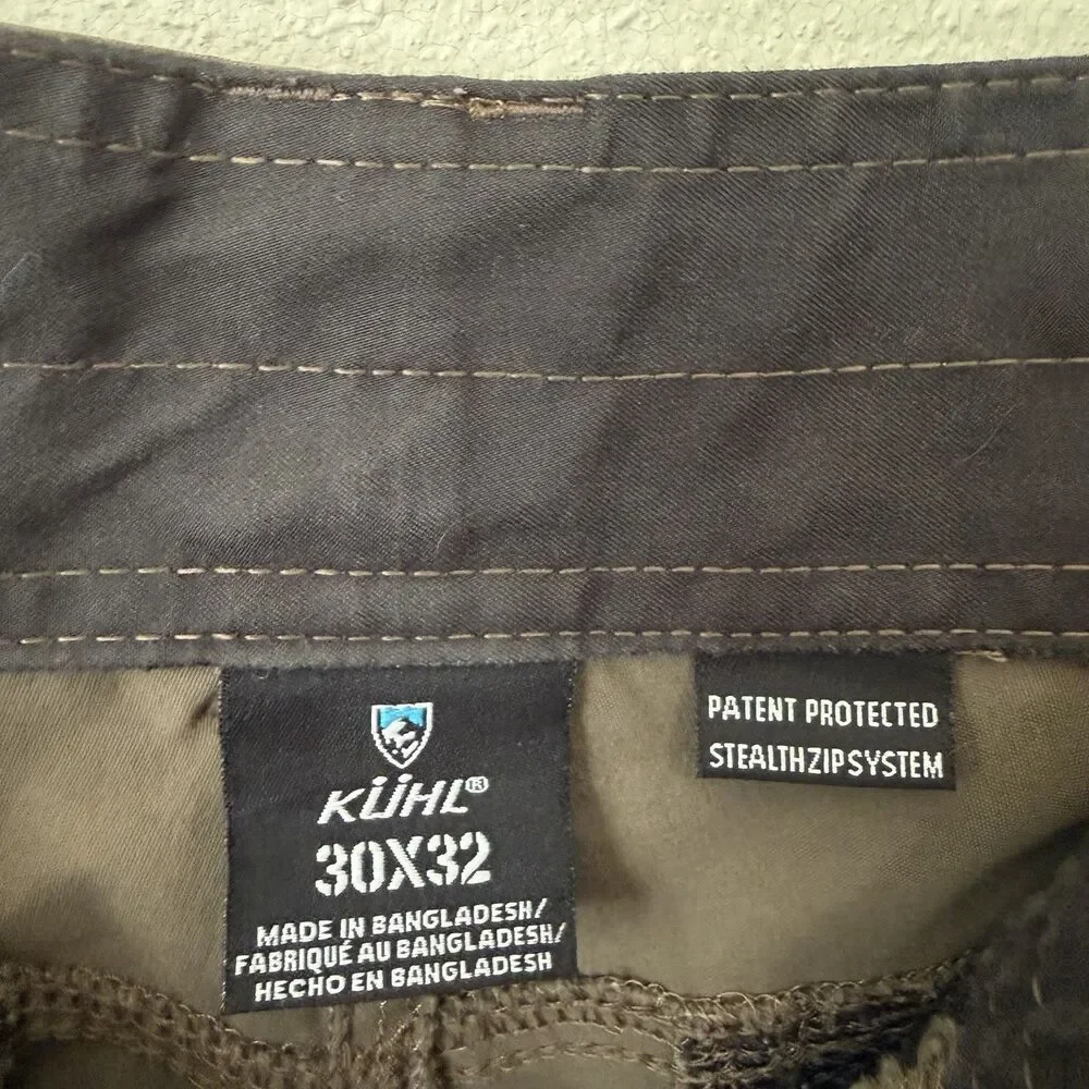 Kuhl Mens Stealth Renegade Convertible Pants Size 32x30 Brown Gorpcore Outdoors